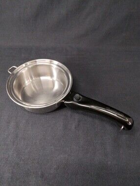 Saladmaster Versa Tec  1 QT TP304-316 7 1/4" Skillet Pan With Handle Sits Flat